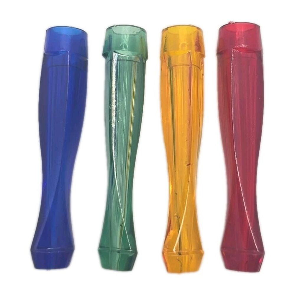 Vintage Plastic Cigarette Holders Blue Green Yellow Red NOS Small 2.5" 152